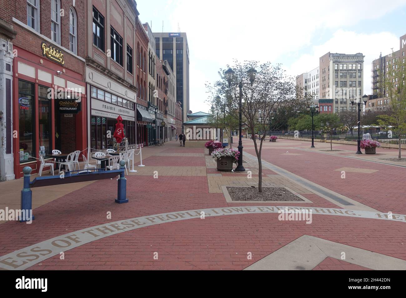 Springfield Illinois home of Abraham Lincoln Stock Photo