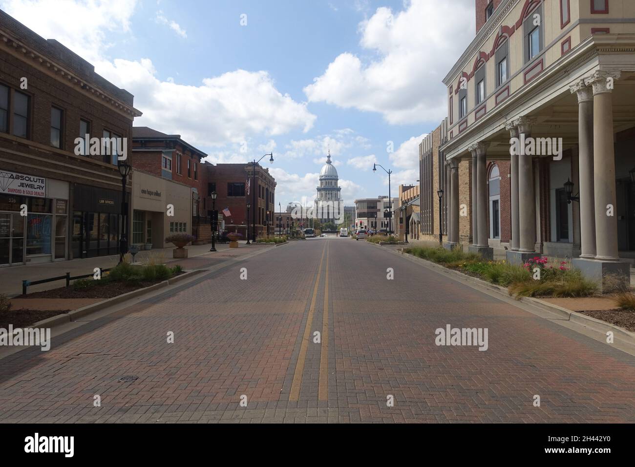 Springfield Illinois home of Abraham Lincoln Stock Photo