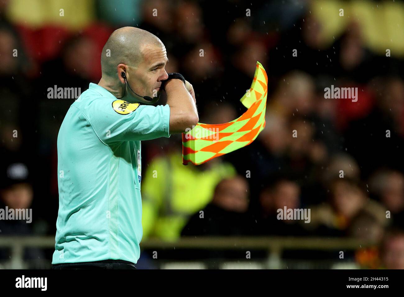 Sander Van Roekel DEVENTER, NETHERLANDS - OCTOBER 31: assistant referee Sander van Roekel ...