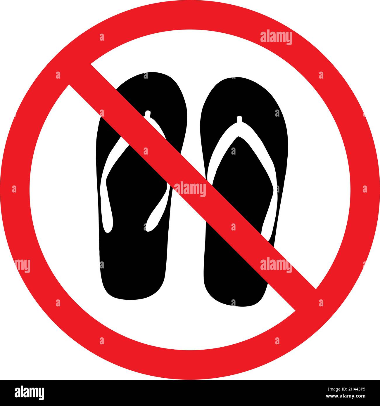 Shoes forbidden Stock Vector Images - Alamy