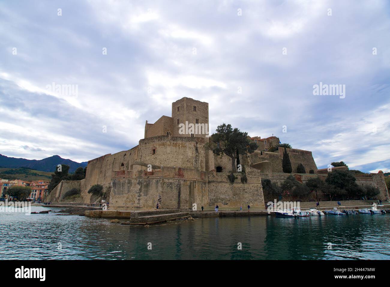 Castle Château Royal of Collioure Stock Photo