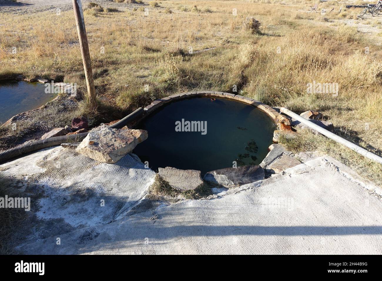 Around Alkali Flat Hot Spring in central Nevada Stock Photo Alamy