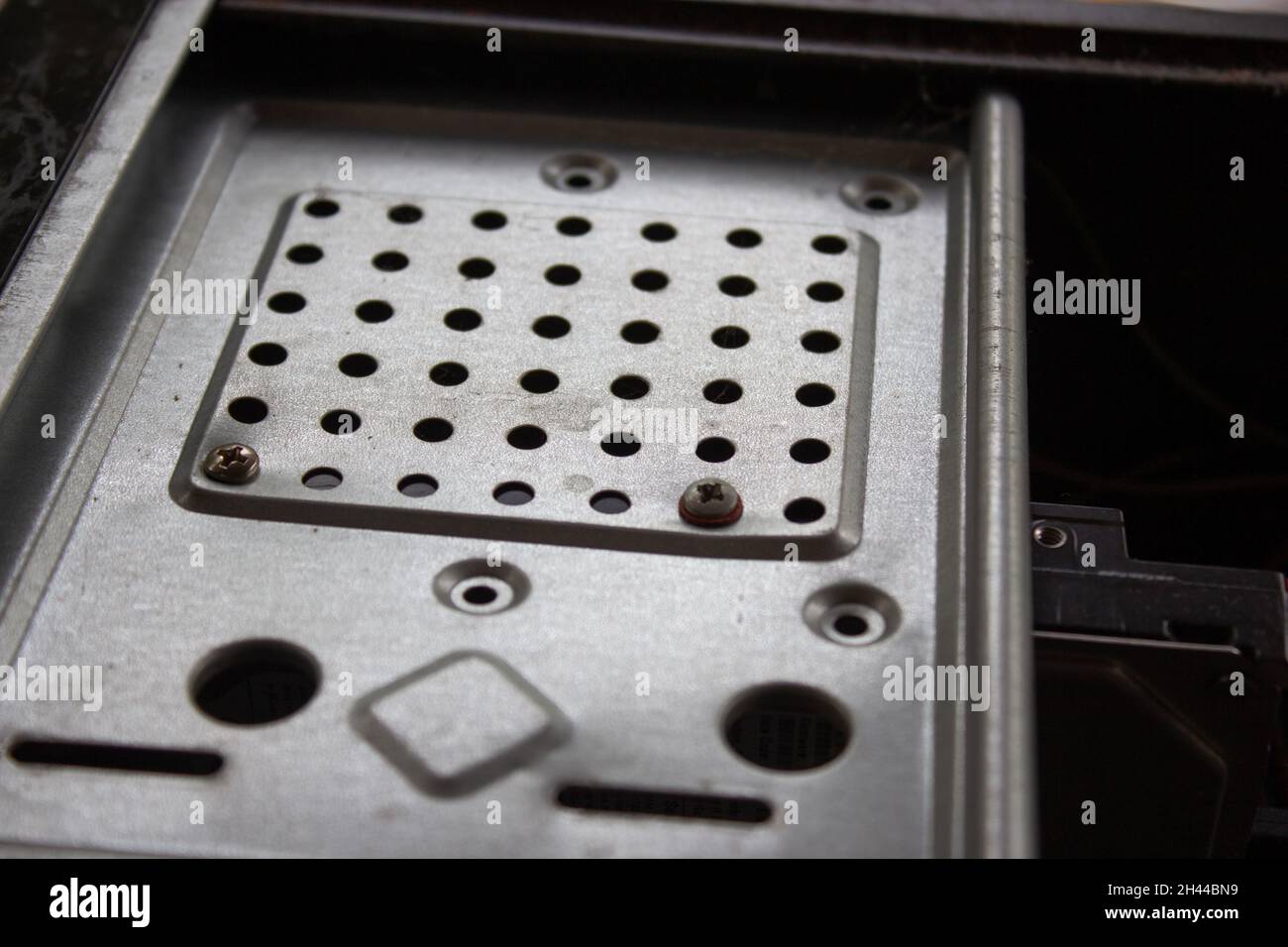 An old family computer filled with spider webs, dust and viruses ...