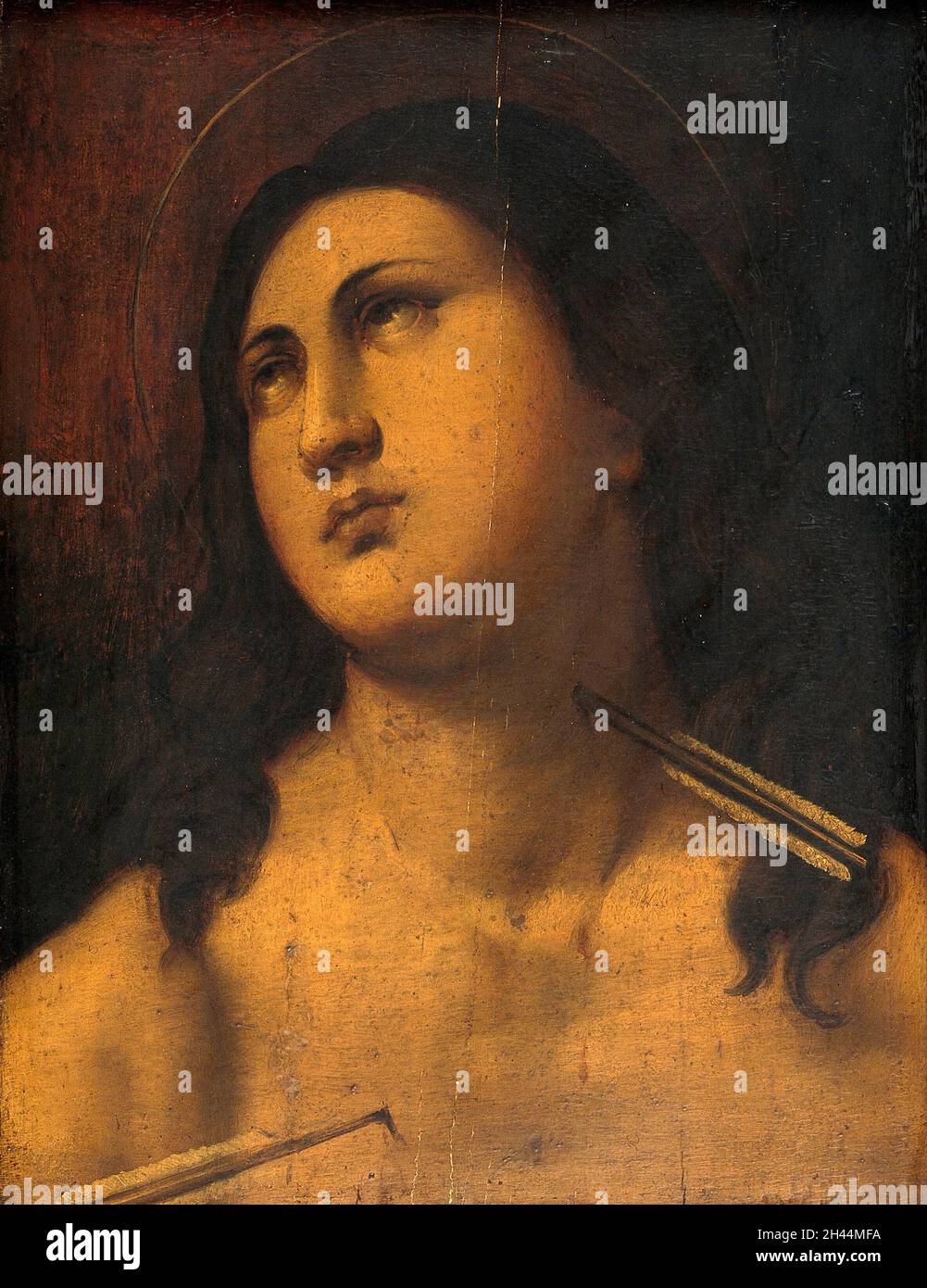 Saint Sebastian. Oil painting Stock Photo - Alamy