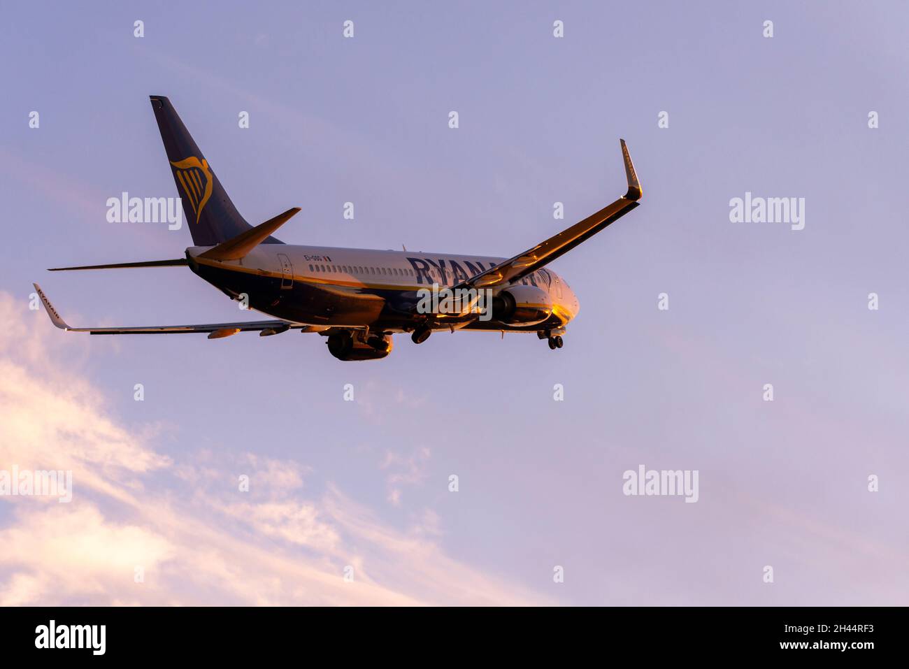 Ryanair Boeing 737 jet airliner plane taking off from London Southend