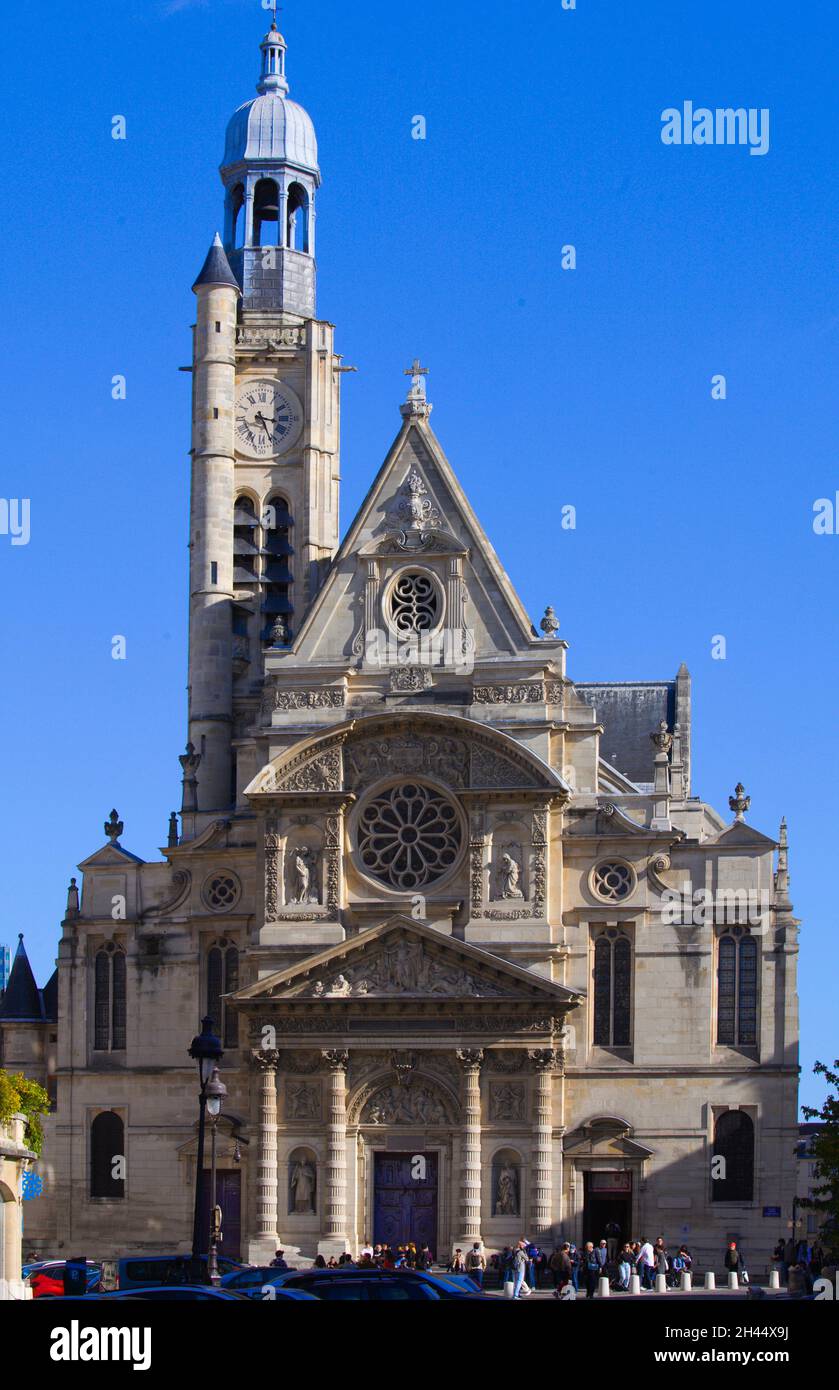 France, Paris, St-Étienne-du-Mont, church, Stock Photo