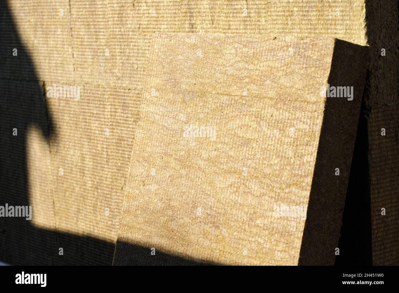 Thermal insulation material, rock wool. Thermal roof insulation layer