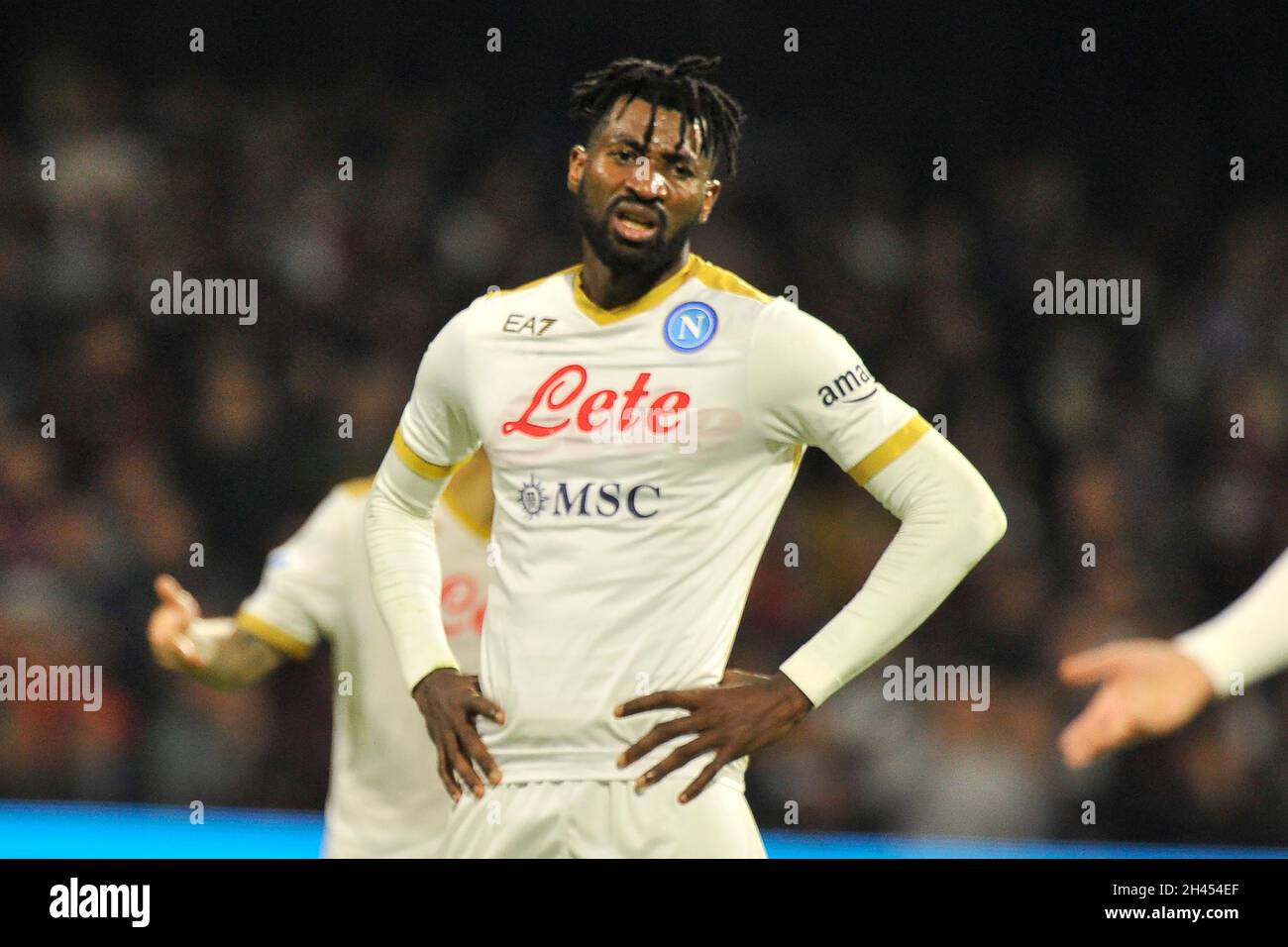 Frank Anguissa Player Of Napoli During The Match Of The Italian Serie A Championship Between Salernitana Vs Napoli Final Result 1 0 Match Played At The Arechi Stadium In Salerno Salerno Italy 31