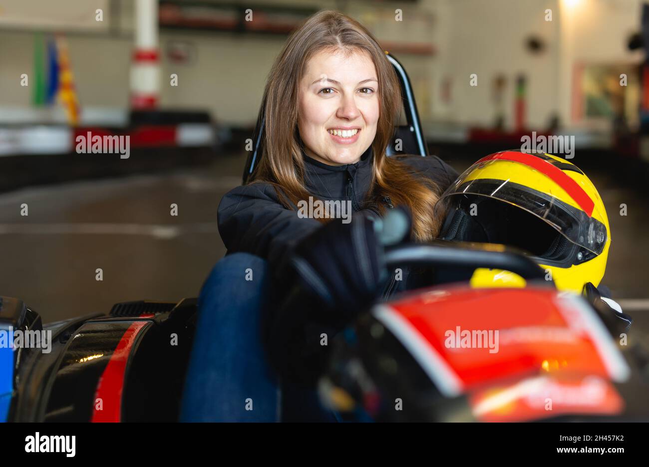 Girl racer helmet hi-res stock photography and images - Alamy
