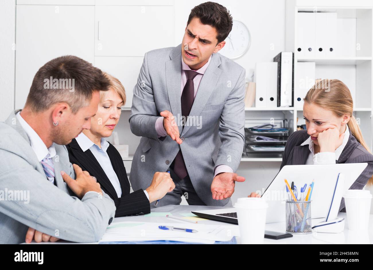 Stranded Subordinate Subordinates boss office not woman hi-res stock photography and images ...