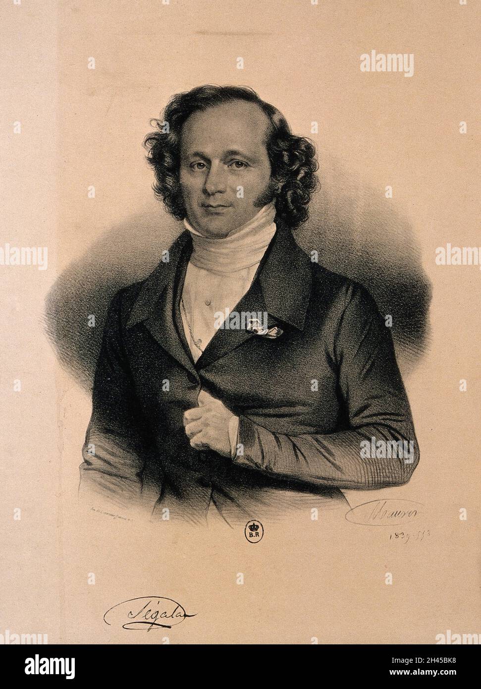 Pierre Salomon Segalas. Reproduction of lithograph by Maurin, 1839 Stock  Photo - Alamy