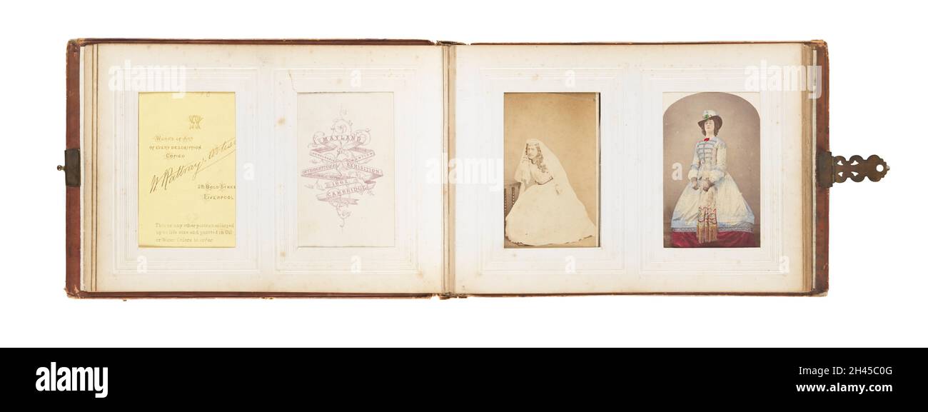 James Gardiner Collection: Victorian photograph album Stock Photo - Alamy