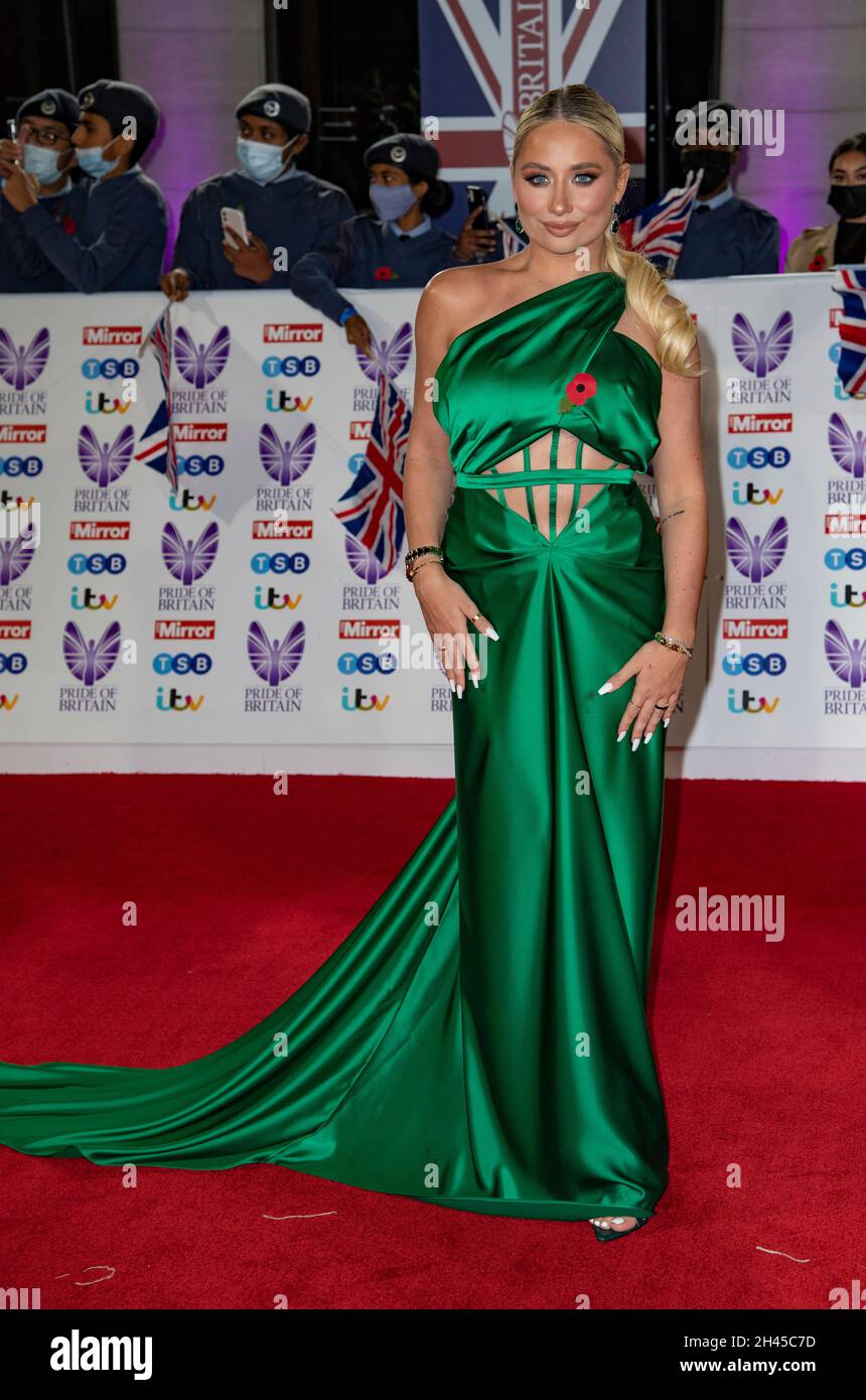 LONDON ENGLAND 30 OCT Saffron Barker attends the Pride of Britain awards in partnership with