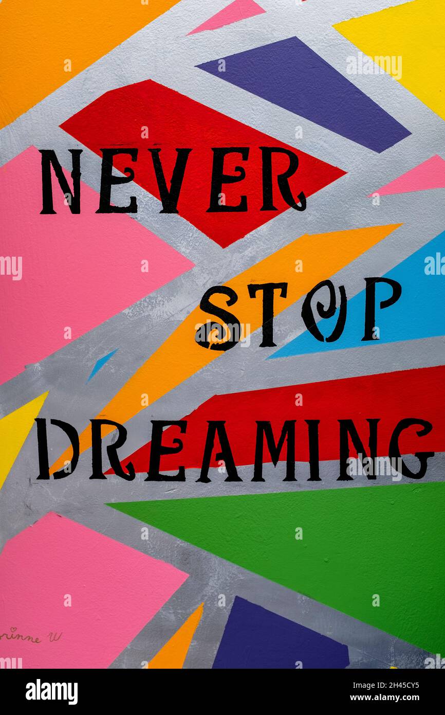 wall art in Albuquerque alleyway, New Mexico Stock Photo Alamy