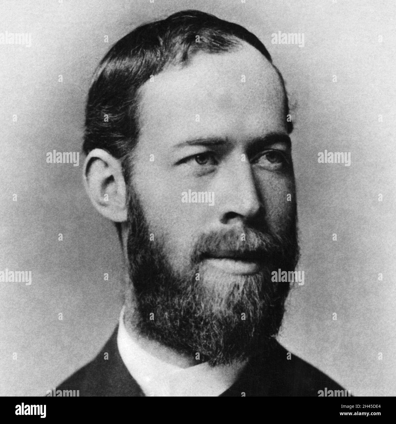 A portrait of the German physicist Heinrich Hertz who proved the