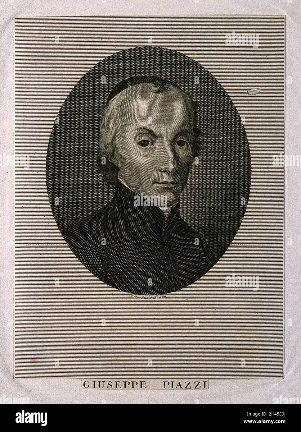Giuseppe Piazzi. Line engraving Stock Photo Alamy