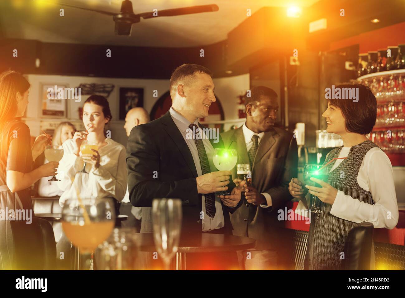 Male employee drinking alcohol hi-res stock photography and images - Alamy