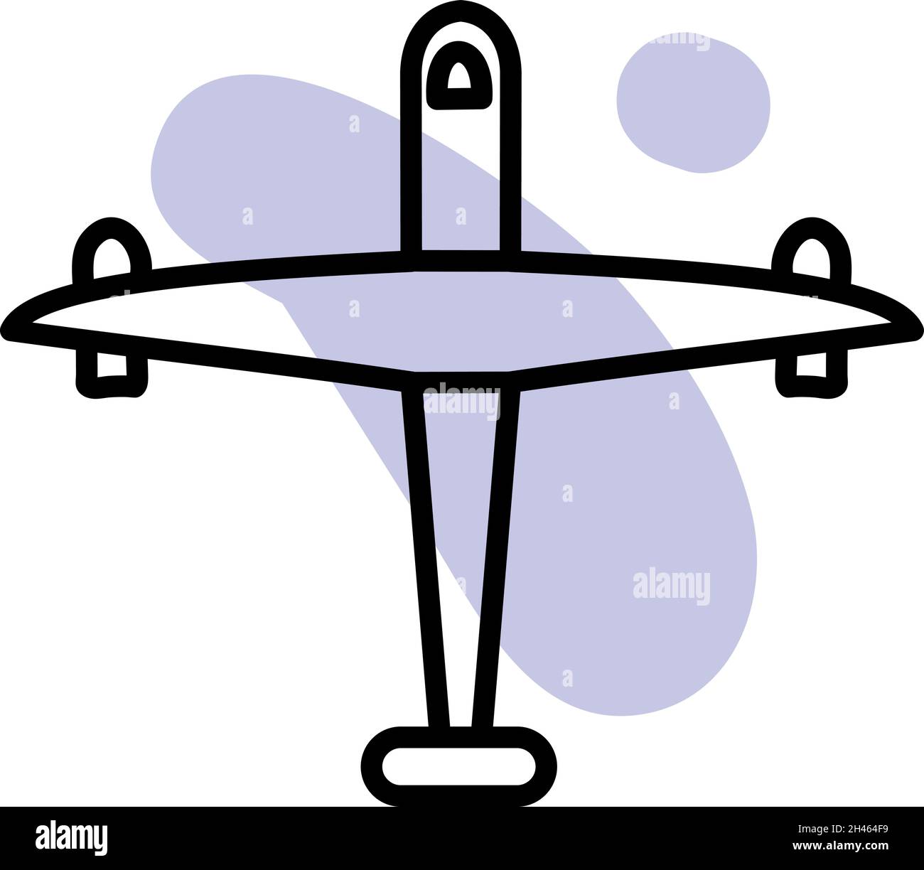 Journey plane, illustration, vector, on a white background Stock Vector ...