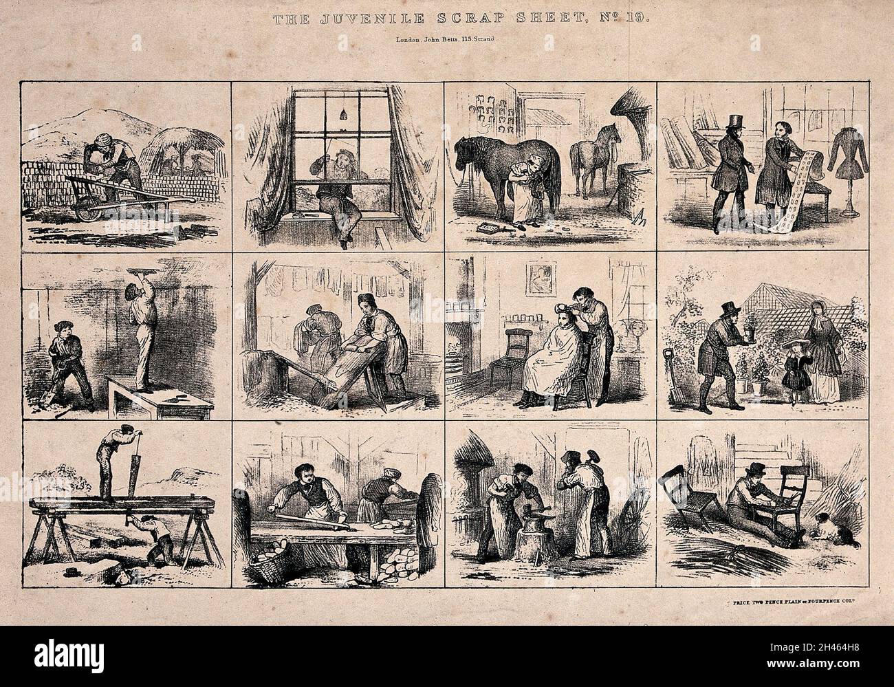 Trades 19th century hi-res stock photography and images - Alamy