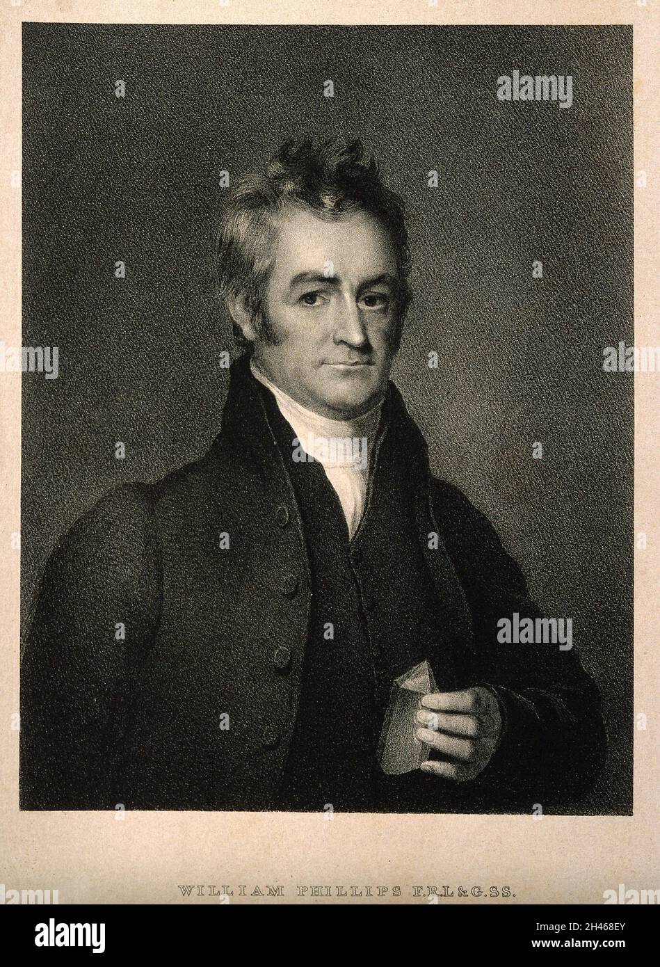 William Phillips. Lithograph by M. Gauci, 1831, after Bowman. Stock Photo