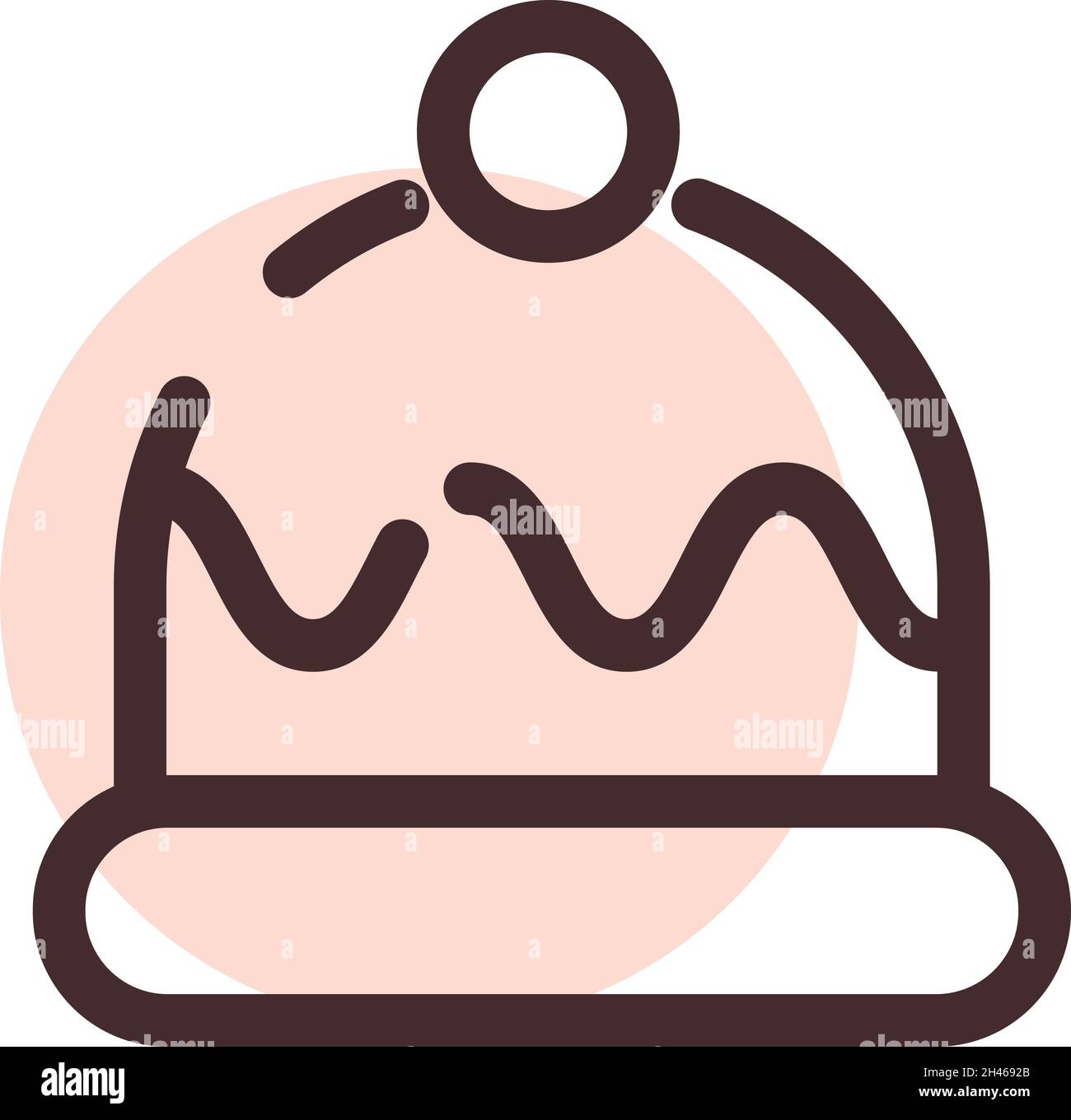 Winter hat, illustration, vector, on a white background Stock Vector ...