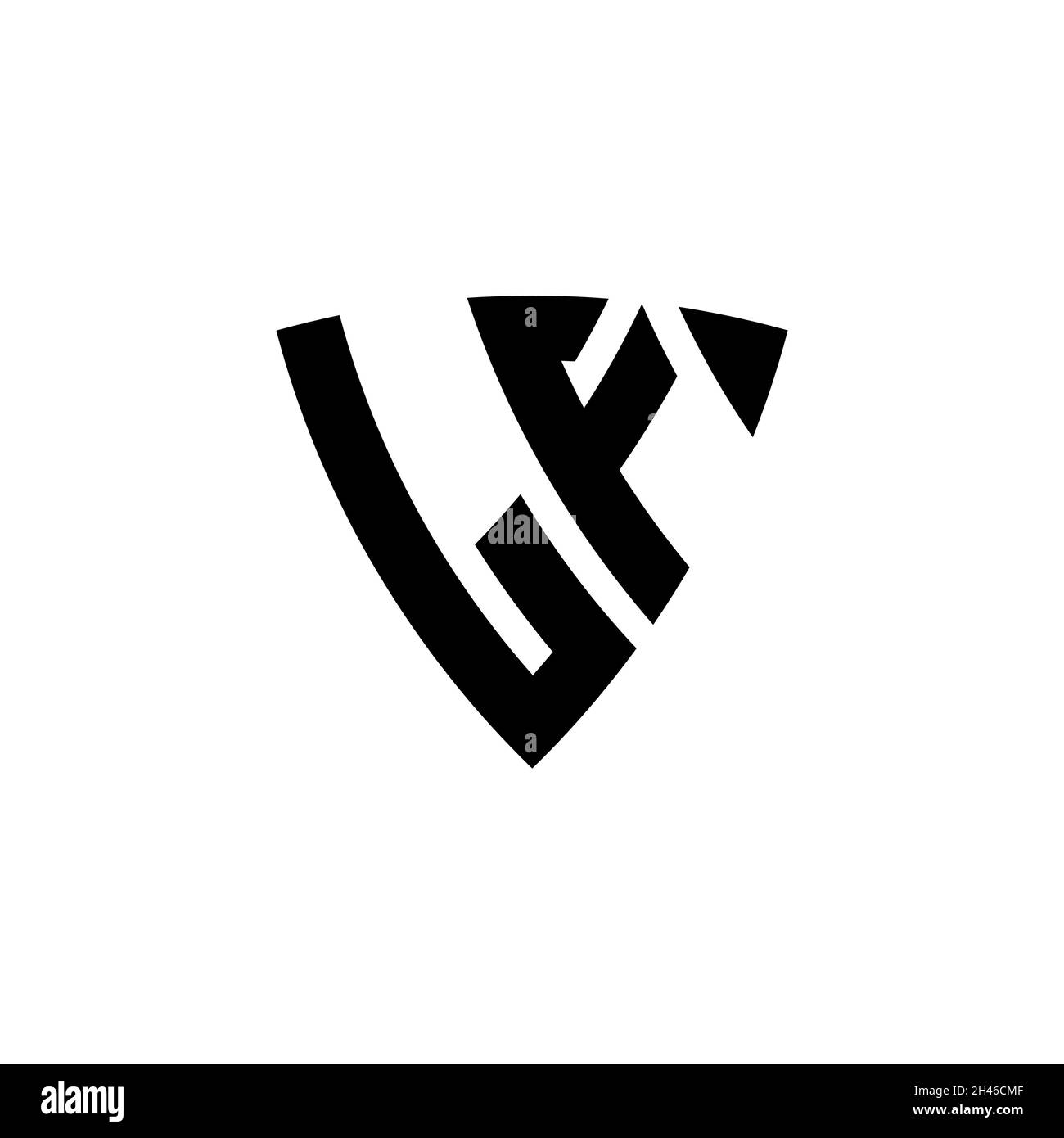 OF Monogram logo letter with Star geometric shape style design isolated ...