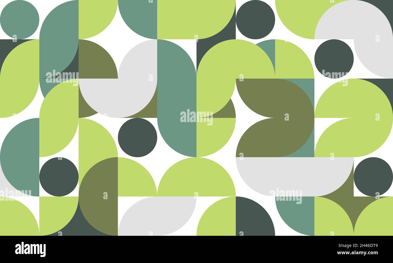 Abstract geometric abstract design of green colors template. Simple ...