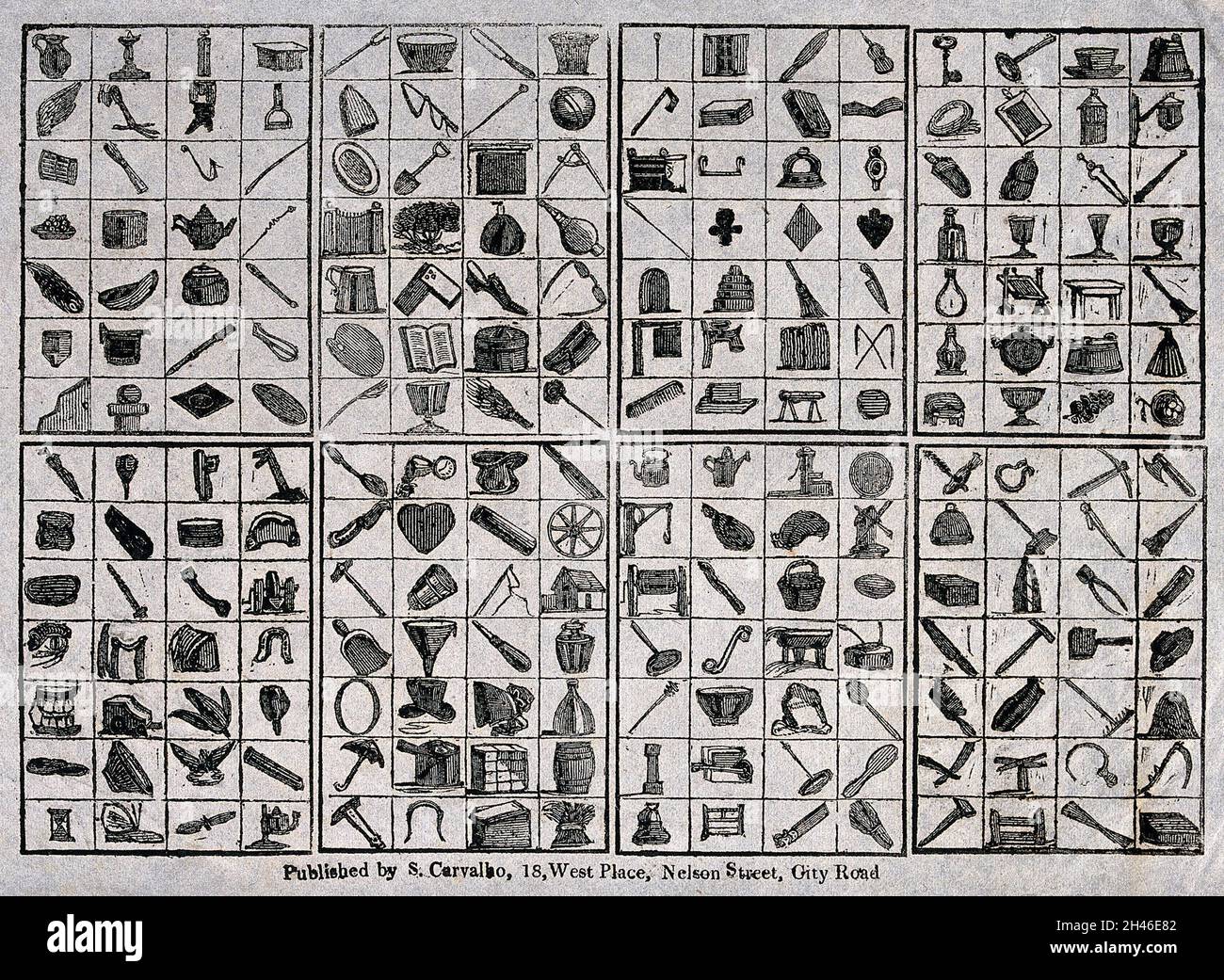 Items depicted for the purposes of teaching. Etching Stock Photo Alamy