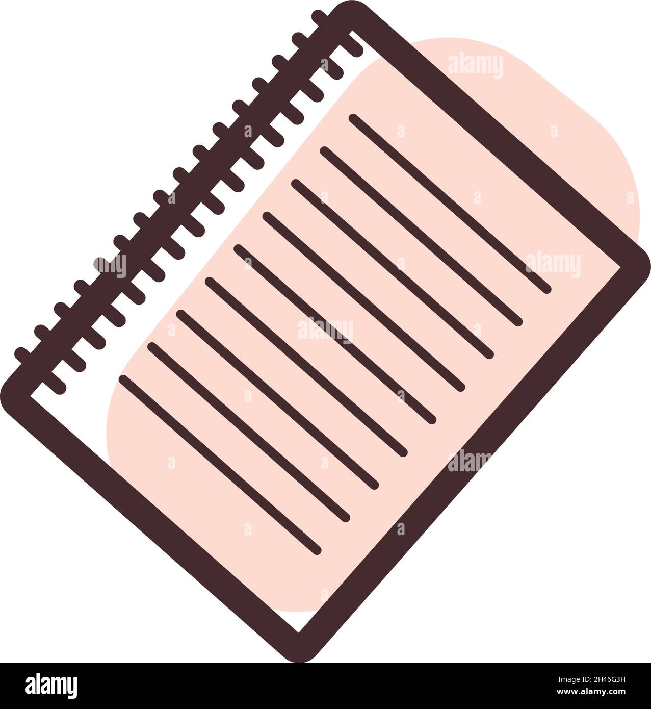 School paper, illustration, vector, on a white background. Stock Vector