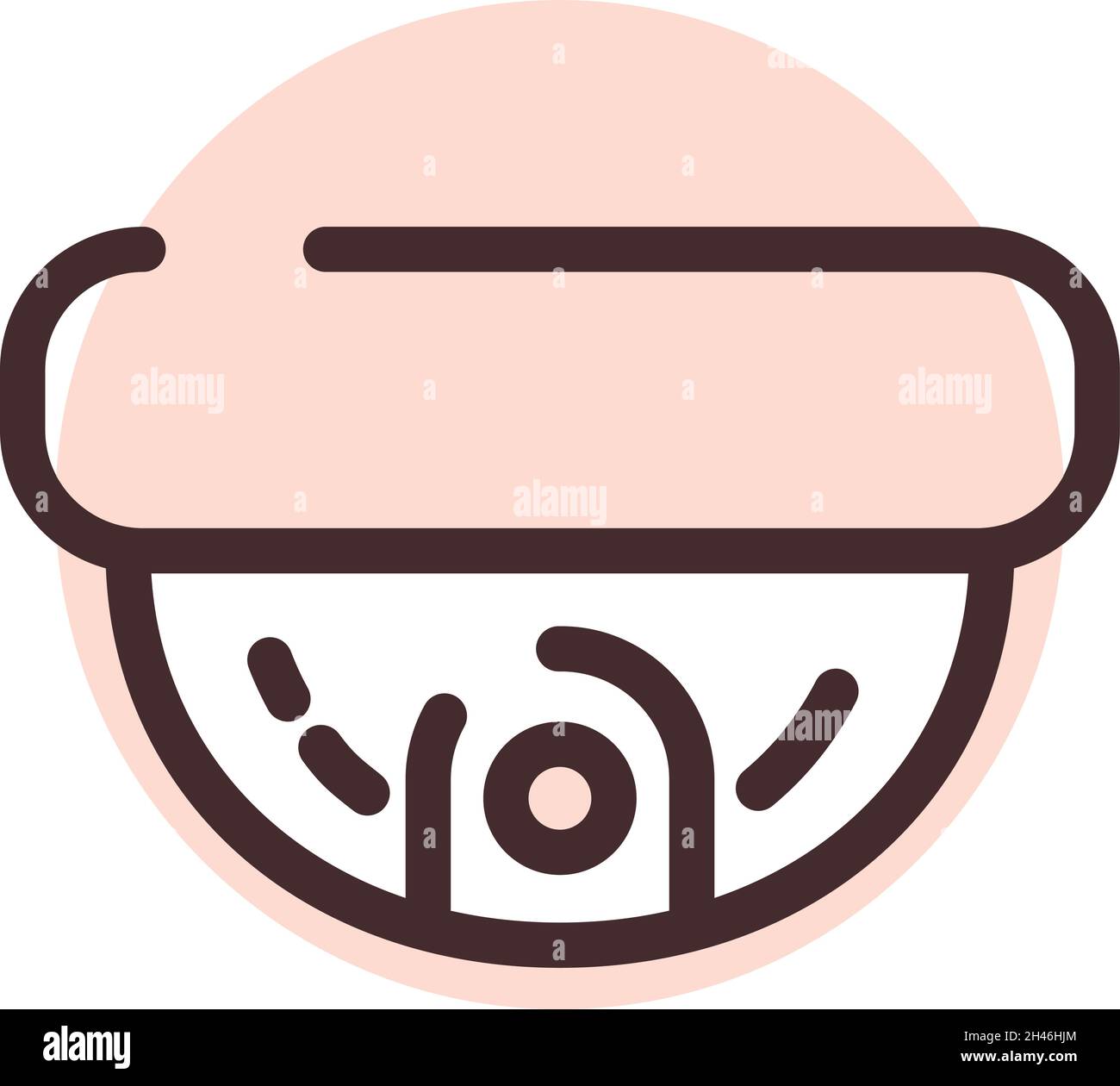 Security camera, illustration, vector, on a white background. Stock Vector