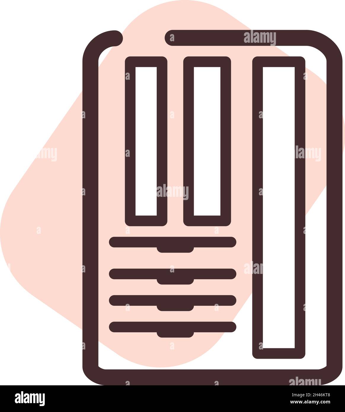 Pink table icon on Cut Out Stock Images & Pictures - Alamy