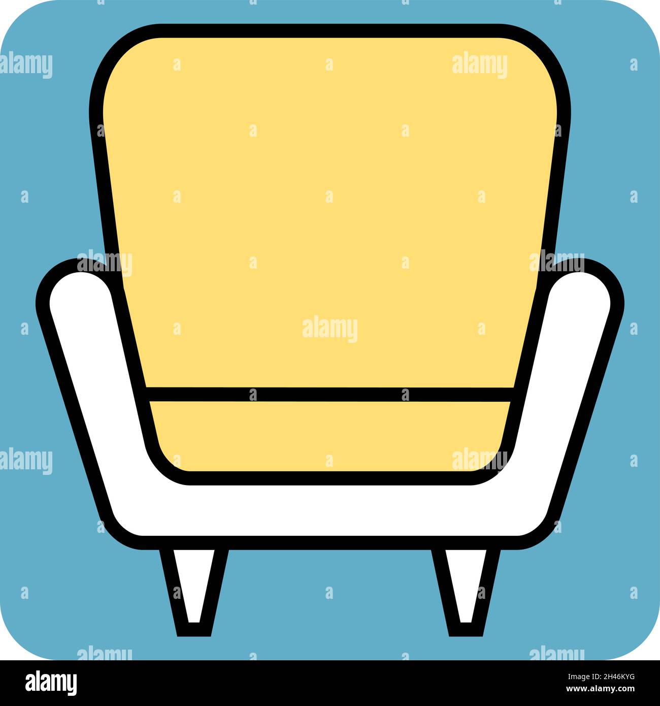 Some on chair and some on floor Stock Vector Images - Alamy