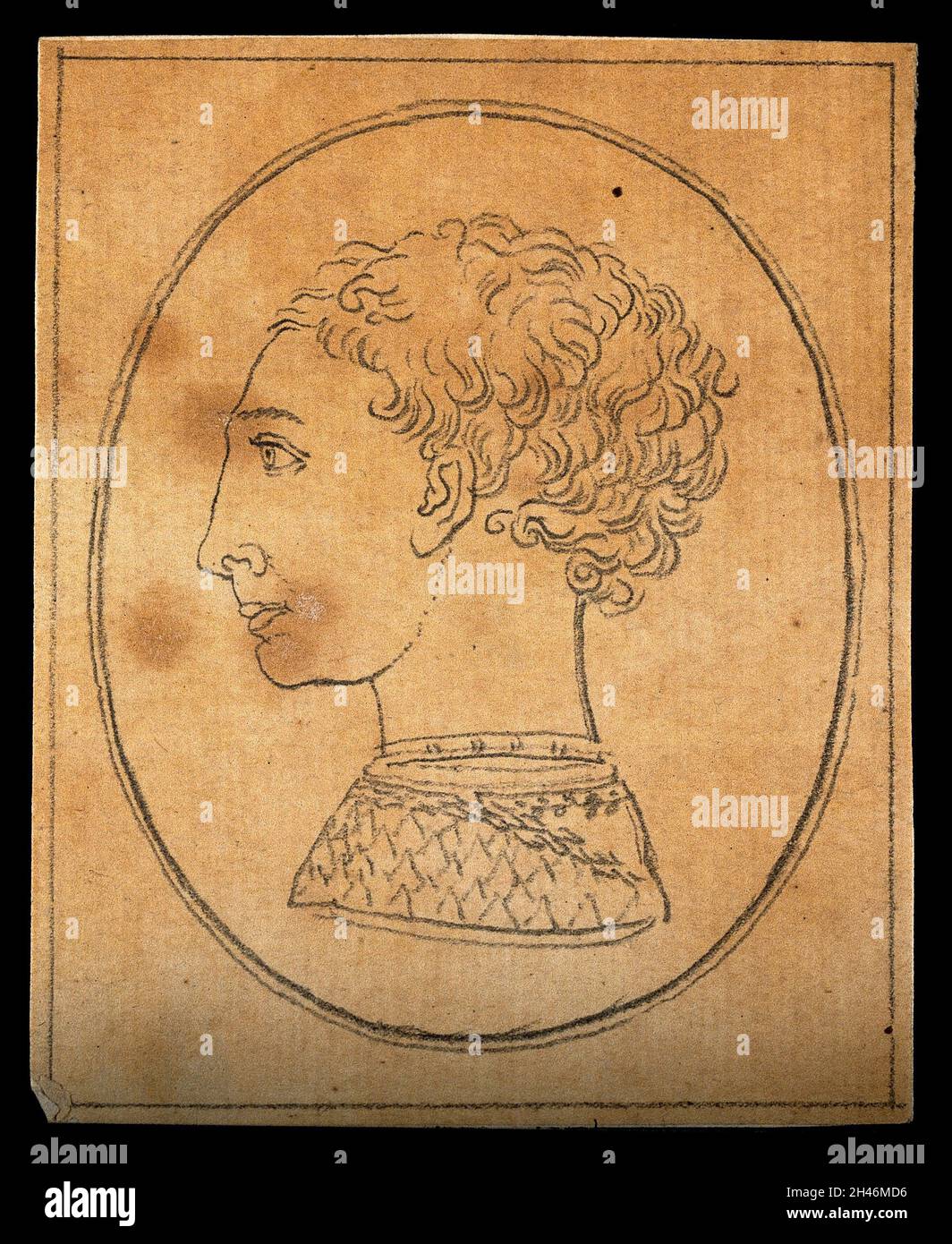 A physiognomy exemplifying what Lavater calls the 'homogeneity' of the ...