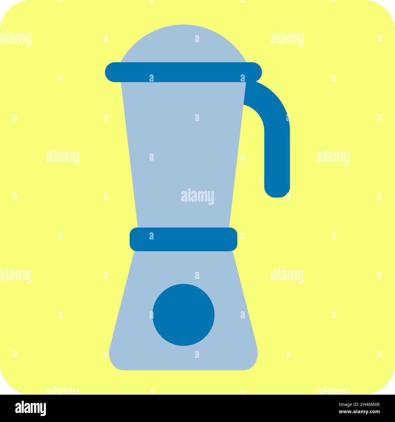 Kitchen blender, illustration, vector, on a white background Stock