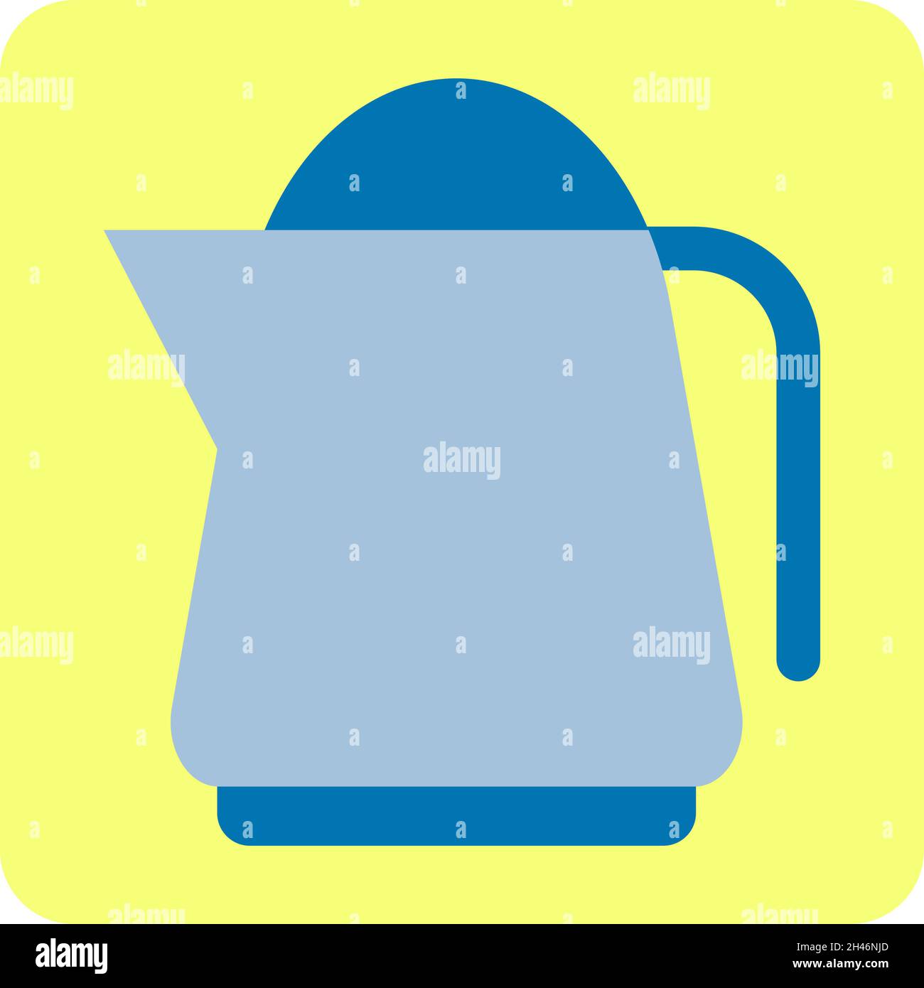 Electric kettle, illustration, vector, on a white background. Stock Vector
