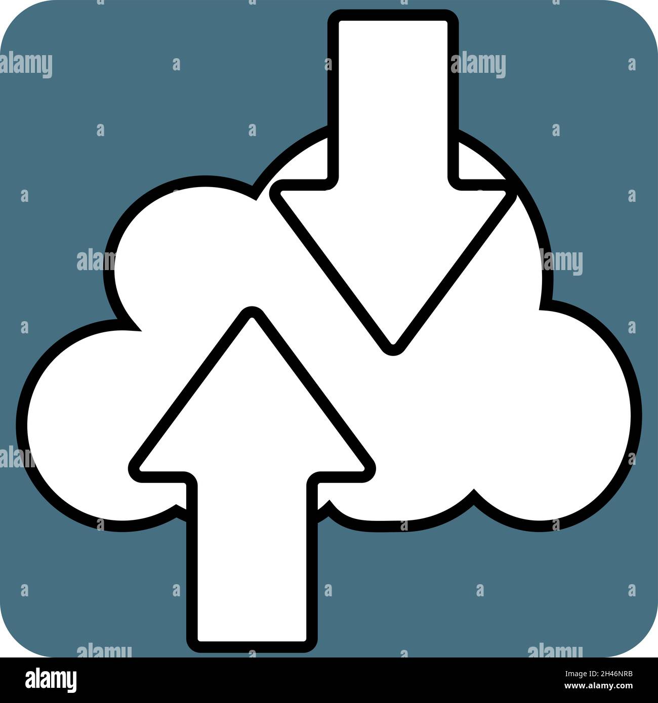 Transfer data, illustration, vector, on a white background. Stock Vector