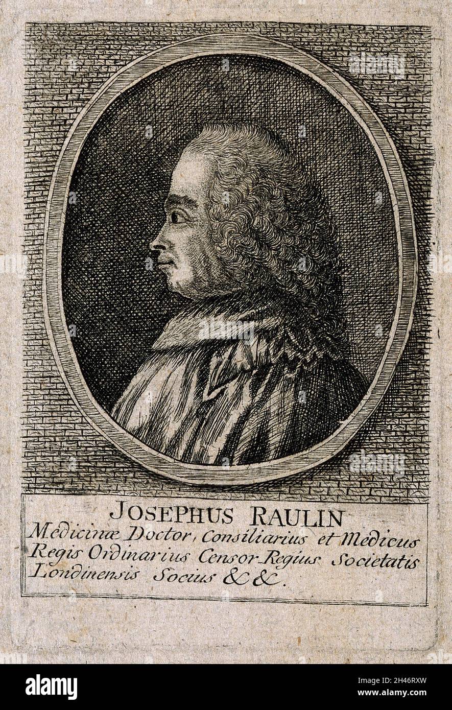 Joseph Raulin. Line engraving Stock Photo Alamy