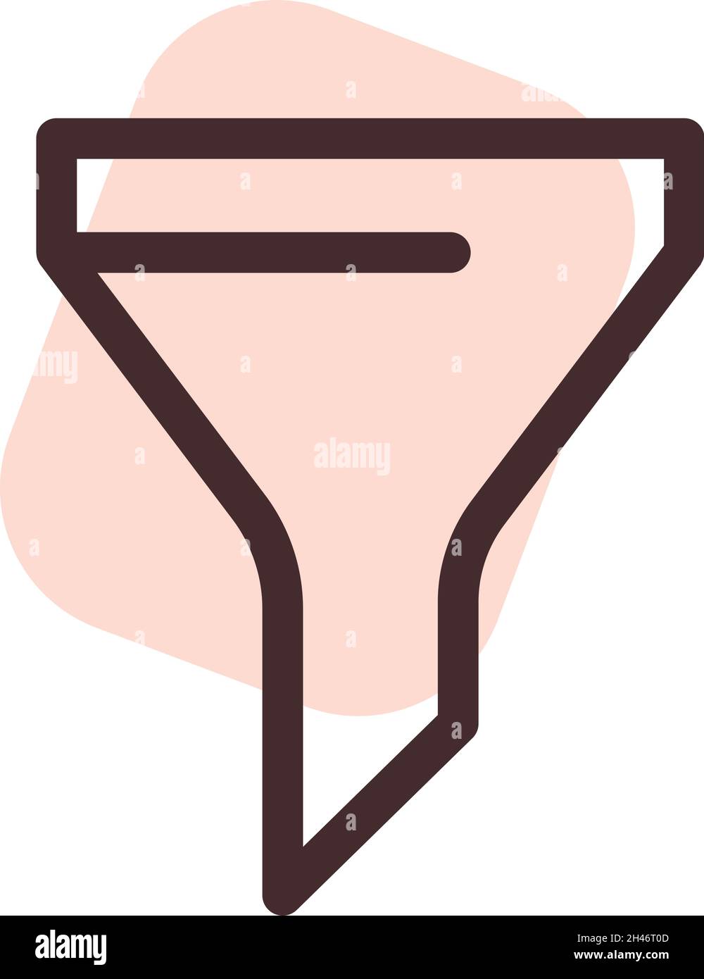 Online shop filter, illustration, vector, on a white background. Stock Vector