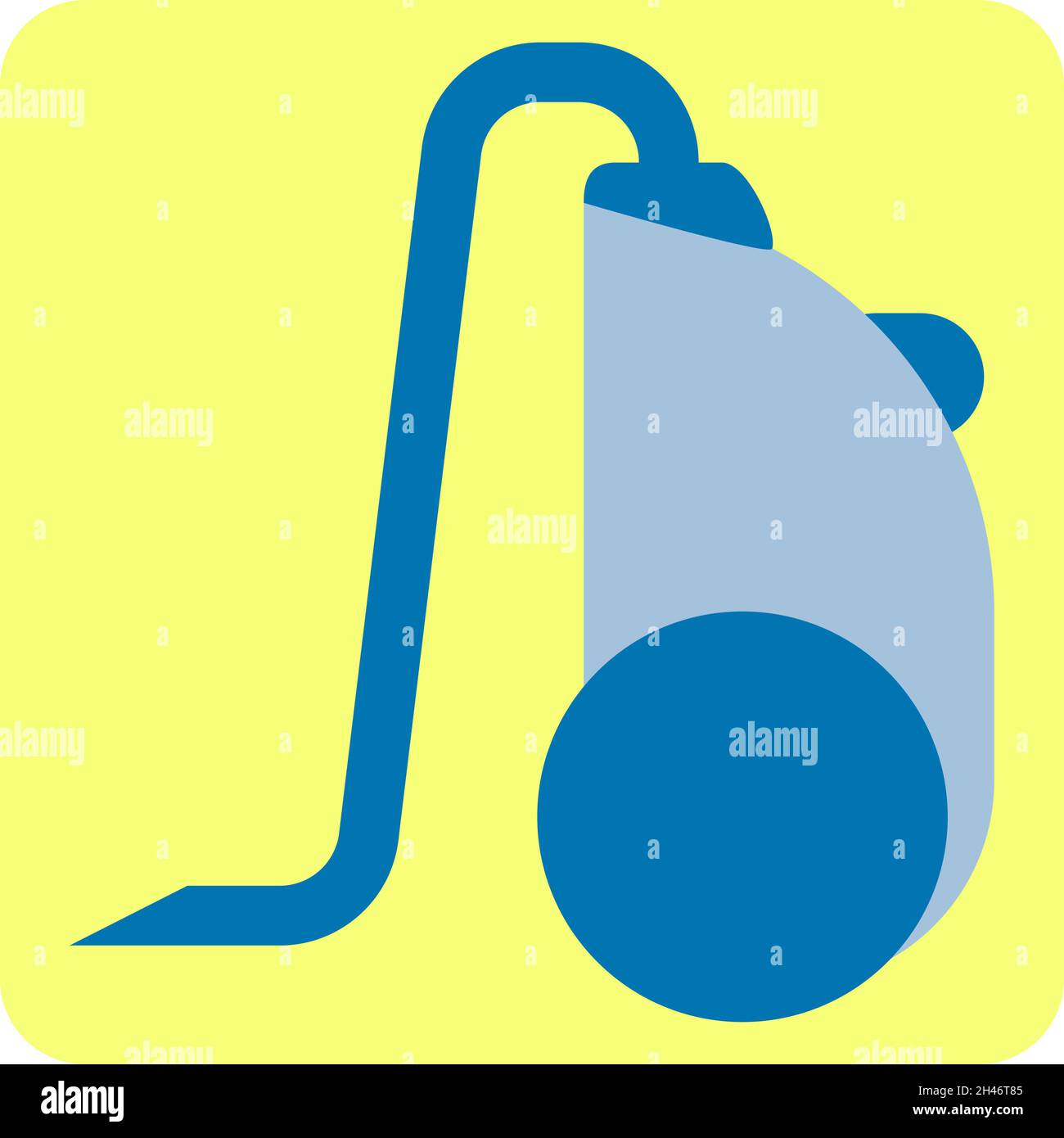 Vacuum cleaner, illustration, vector, on a white background. Stock Vector