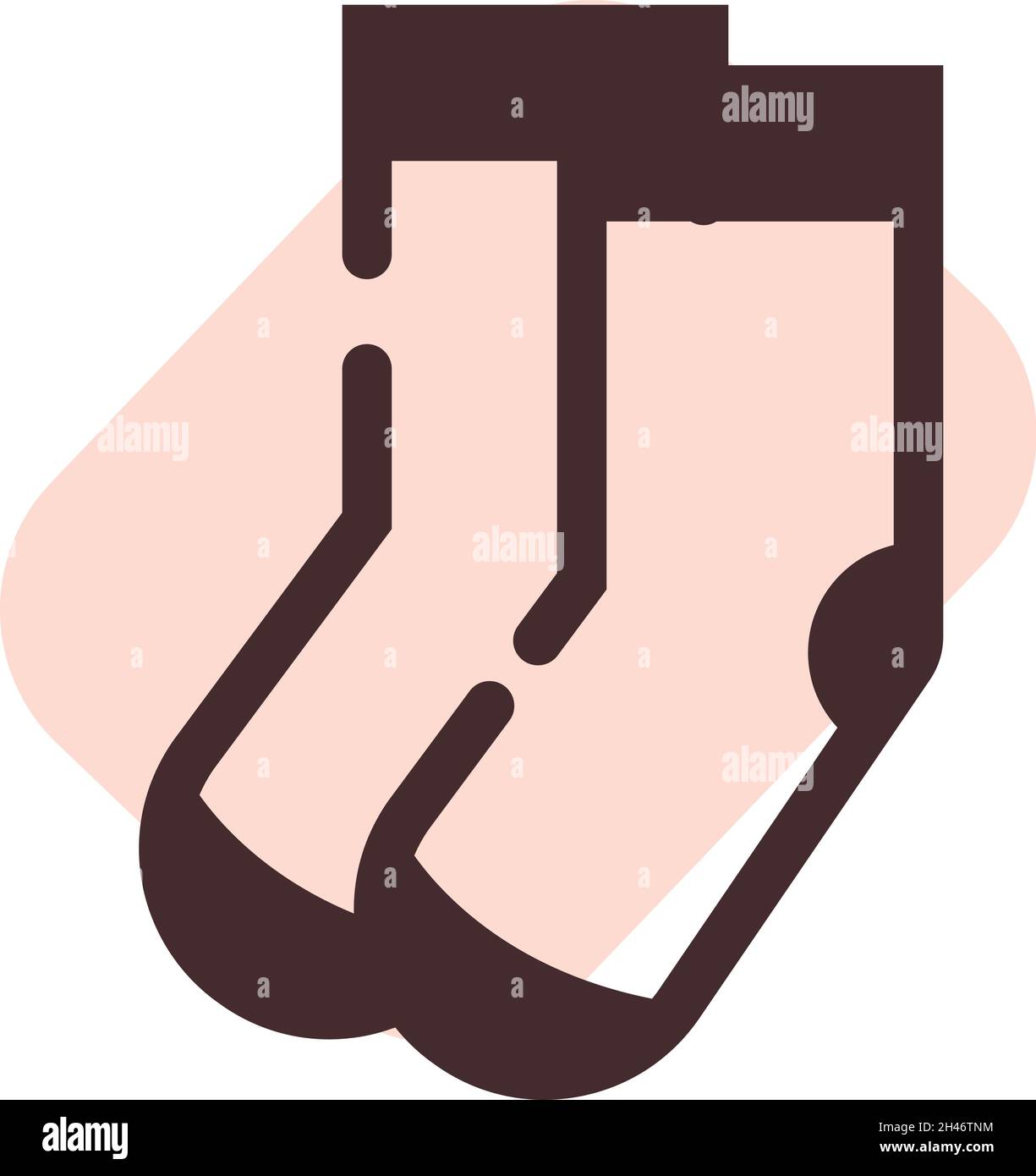 Online shop socks, illustration, vector, on a white background. Stock Vector