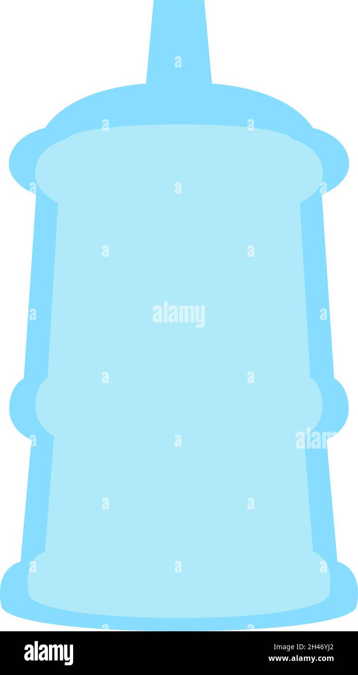 Blue gallon of water, illustration, vector, on a white background Stock