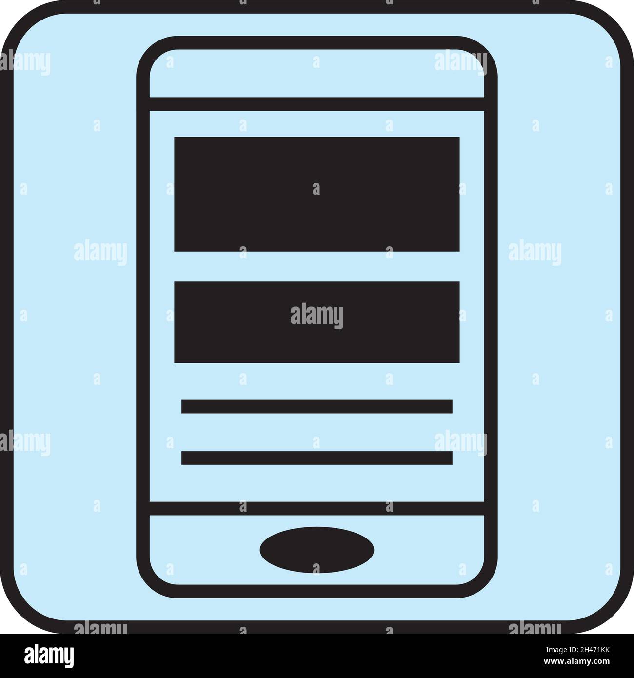 Phone mobile on desktop Stock Vector Images Alamy