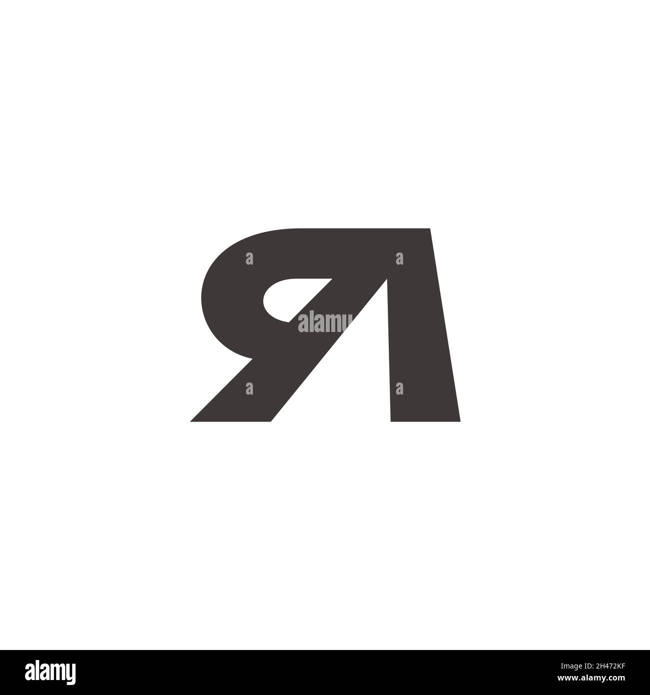 letter qa triangle simple geometric logo vector Stock Vector