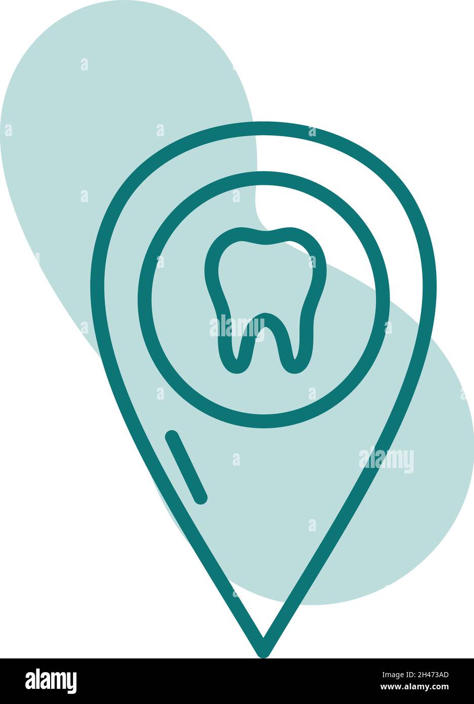 Stomatology location, illustration, vector, on a white background Stock ...