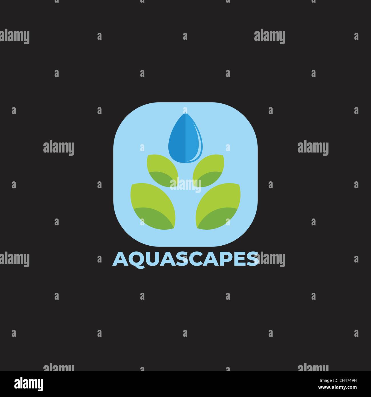 water plant aquarium aquascape symbol vector Stock Vector Image & Art