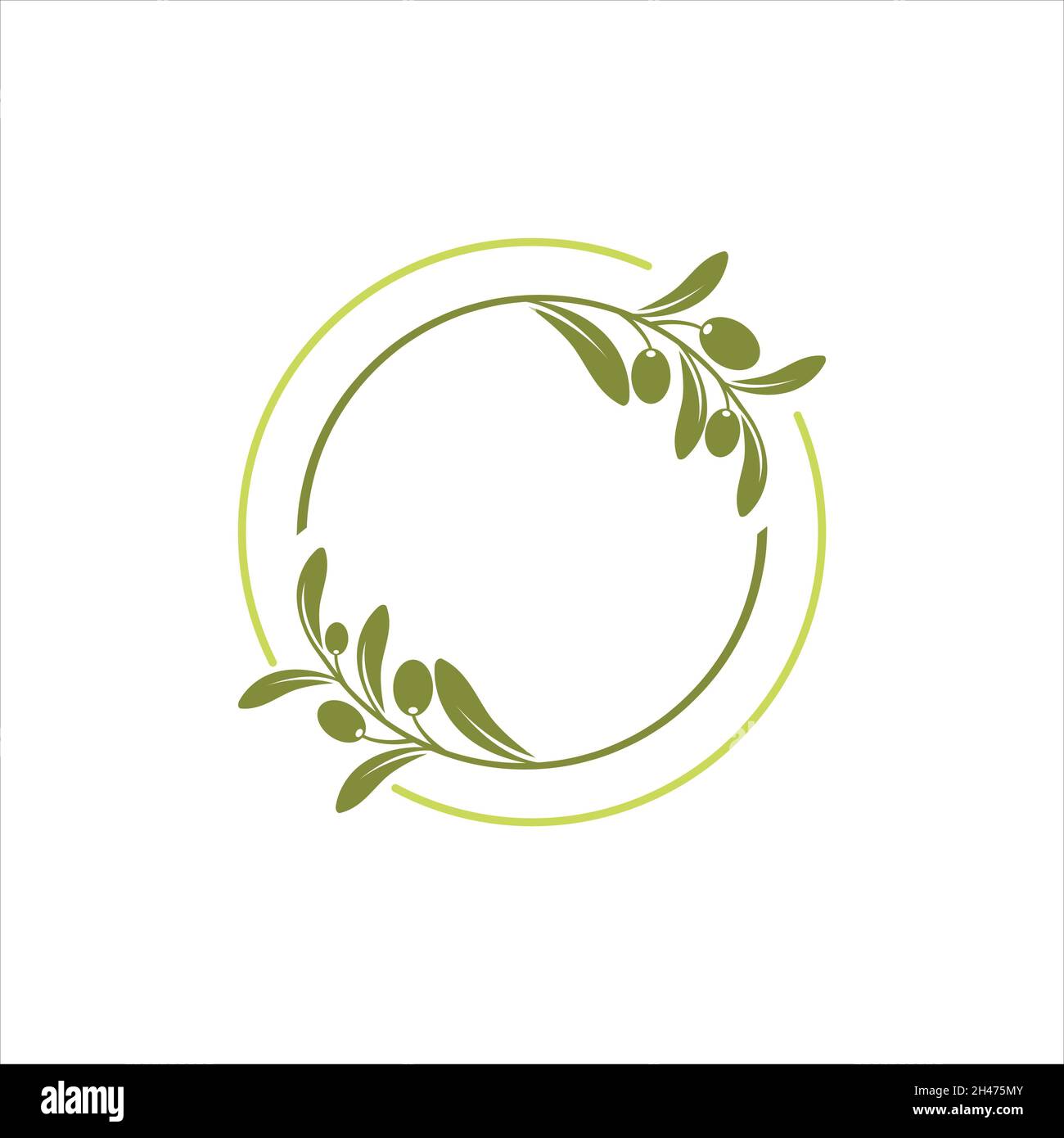 Olive icon vector illustration design template Stock Photo - Alamy