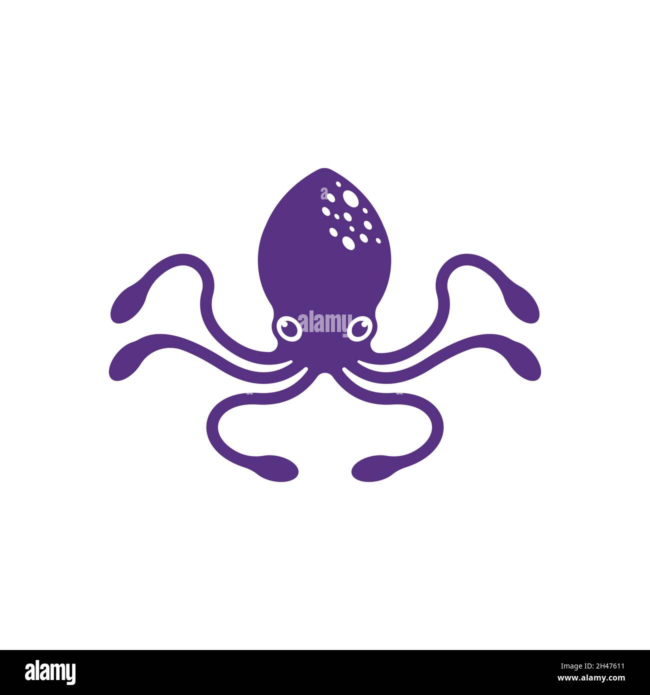octopus vector icon illustration design template Stock Photo - Alamy