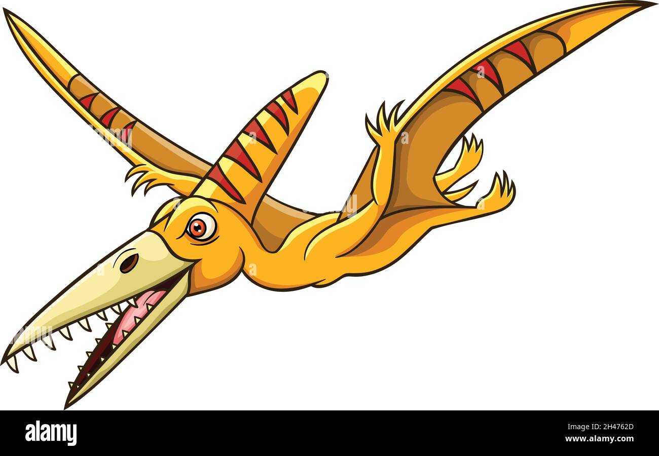 Cute Cartoon Baby Dinosaur Character Yellow Flying Pterodactyl,  Advertising, Monster, Pterodactyl PNG and Vector with Transparent  Background for Free Download