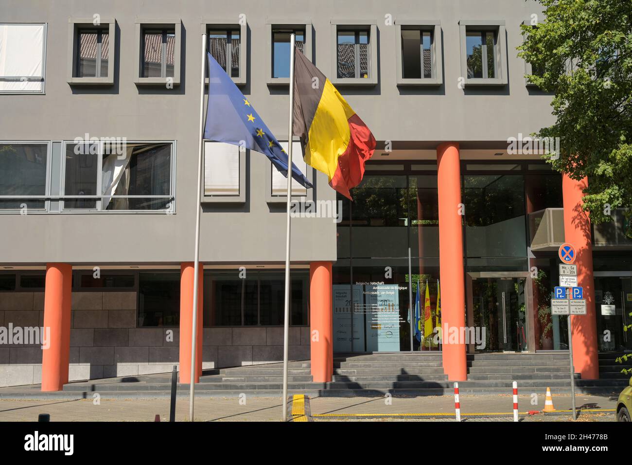 Botschaft von Belgien, Jägerstraße, Mitte, Berlin Stock Photo