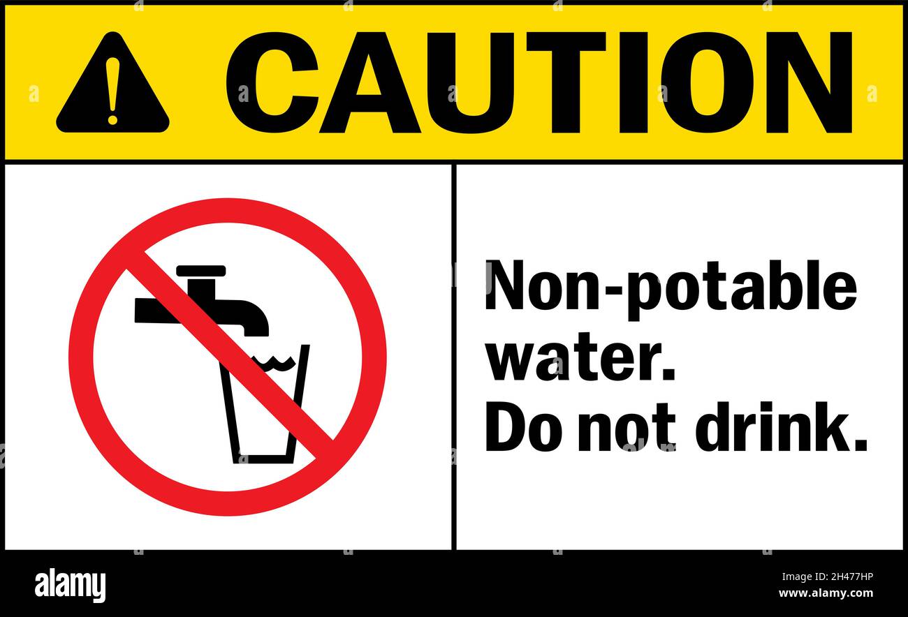 no drinking water sign